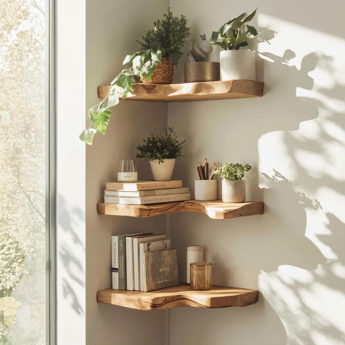 Corner Floating Shelves