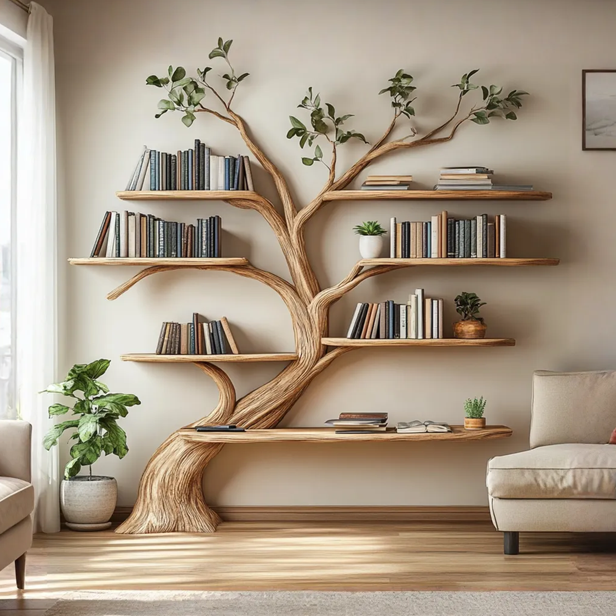 Wall Tree Bookshelf