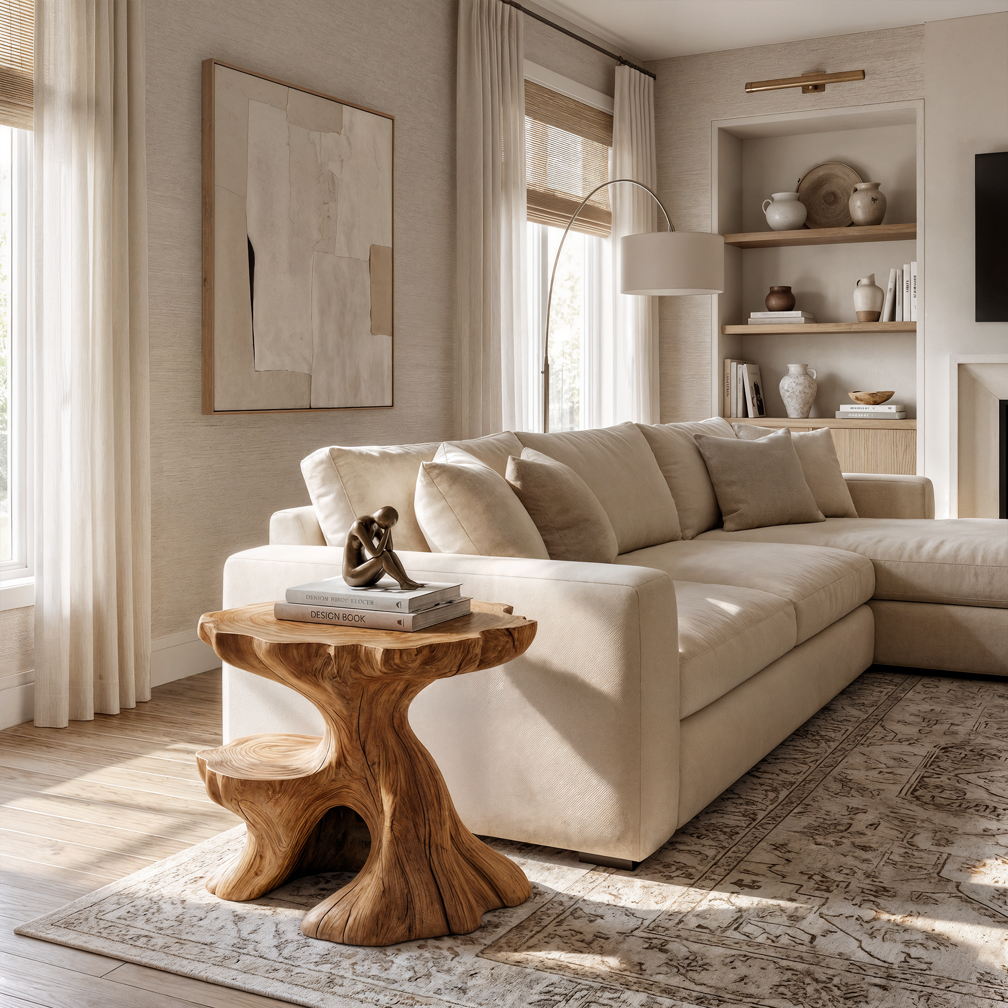 Farmhouse Side Table For Living Room And Bedroom ETHCH024