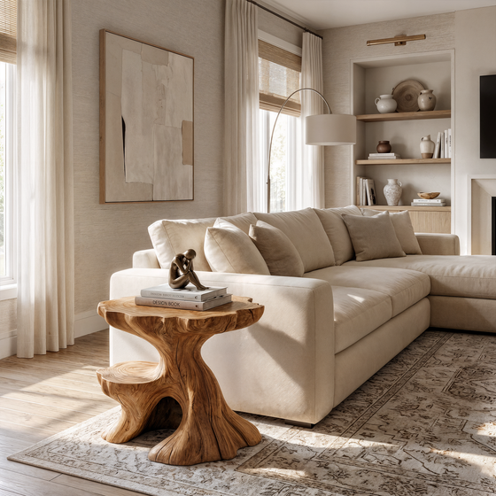 Farmhouse Side Table For Living Room And Bedroom ETHCH024