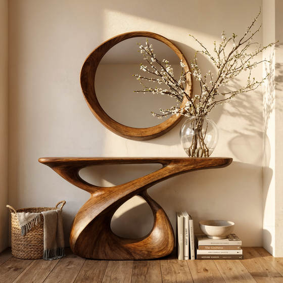 Mid Century Console Table Entryway And Hallway CTHCH-024