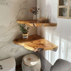Live Edge Floating Corner Shelves CFSHCH017