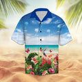 Floral Summer With Hummingbird And Butterfly Hawaiian Shirt, Summer Short Sleeve Shirts, Nature Aloha Shirts