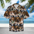English Foxhound Awesome Hawaiian Shirt, Summer Short Sleeve Shirts, Dog Breed Aloha Shirts