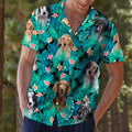 English Setter Tropical Hawaiian Shirt, Summer Short Sleeve Shirts, Dog Breed Aloha Shirts