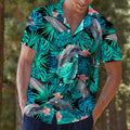 Dolphin Tropical Hawaiian Shirt, Ocean Aloha Shirts, Summer Short Sleeve Shirts