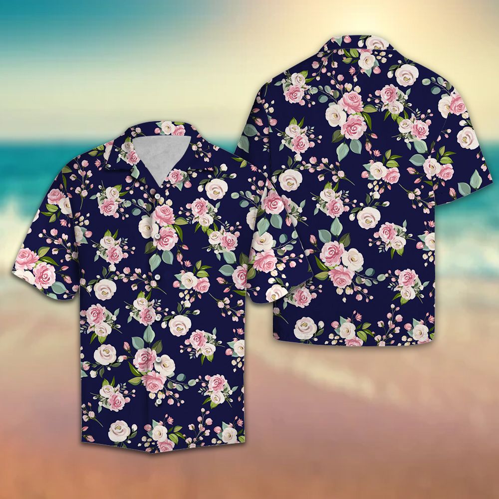 Floral Hawaii Hawaiian Shirt, Summer Short Sleeve Shirts, Classic Aloha Shirts