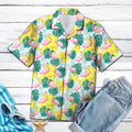 Flamingo Palm Leaves Hawaiian Shirt, Tropical Aloha Shirts, Summer Short Sleeve Shirts