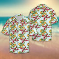 Florida Orange Blossom Hawaiian Shirt, Tropical Aloha Shirts, Summer Short Sleeve Shirts