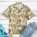 Florida Orange Blossom Hawaiian Shirt, Summer Short Sleeve Shirts, Floral Aloha Shirts