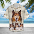 Collie Great Hawaiian Shirt, Summer Short Sleeve Shirts, Dog Breed Aloha Shirts