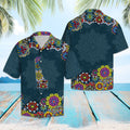 Delaware Mandala Hawaiian Shirt, Summer Short Sleeve Shirts, Patriotic Aloha Shirts