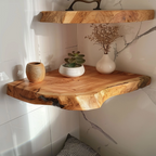 Live Edge Floating Corner Shelves CFSHCH017