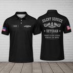 Custom Silent Service Veteran Polo Shirt - U.S. Submarine Force Golf Polo