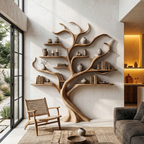 Modern Tree Bookshelf With Artistic Branch Frame For Home Office