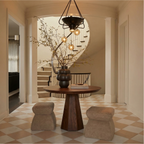 Contemporary Organic Round Entryway Foyer Table For Entryway FTHCH006