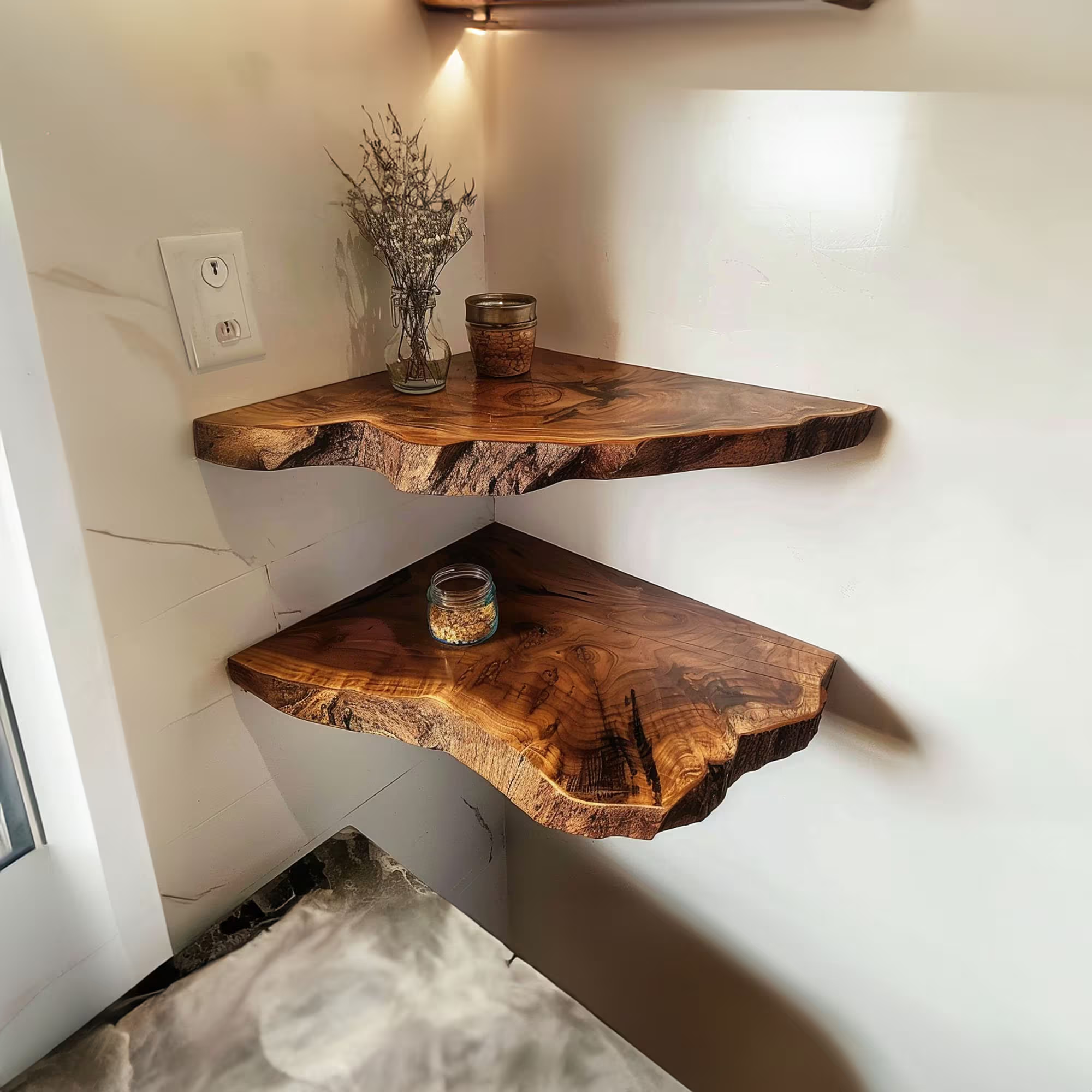Floating Corner Shelves Decorations CFSHCH004