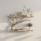 Tree Branch Driftwood Live Edge Floating Shelf Gift For Reader
