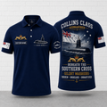 Collins Class Submariner Silent Warriors Custom Name Polo Shirt