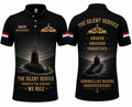 Royal Netherlands Navy Silent Service Polo Shirt - Dutch Submarine Veteran Custom Name Onderzeedienst Polo
