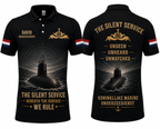 Royal Netherlands Navy Silent Service Polo Shirt - Dutch Submarine Veteran Custom Name Onderzeedienst Polo