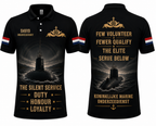 Royal Netherlands Navy Dutch Submariner Polo Shirt - Few Volunteer Fewer Qualify Veteran Polo