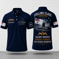 Silent Service Proudly Earned Collins Class Submariner Polo Shirt