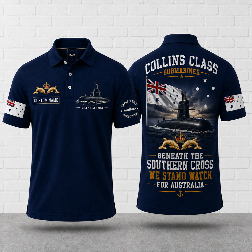 Beneath The Southern Cross Collins Class Submariner Polo Shirt
