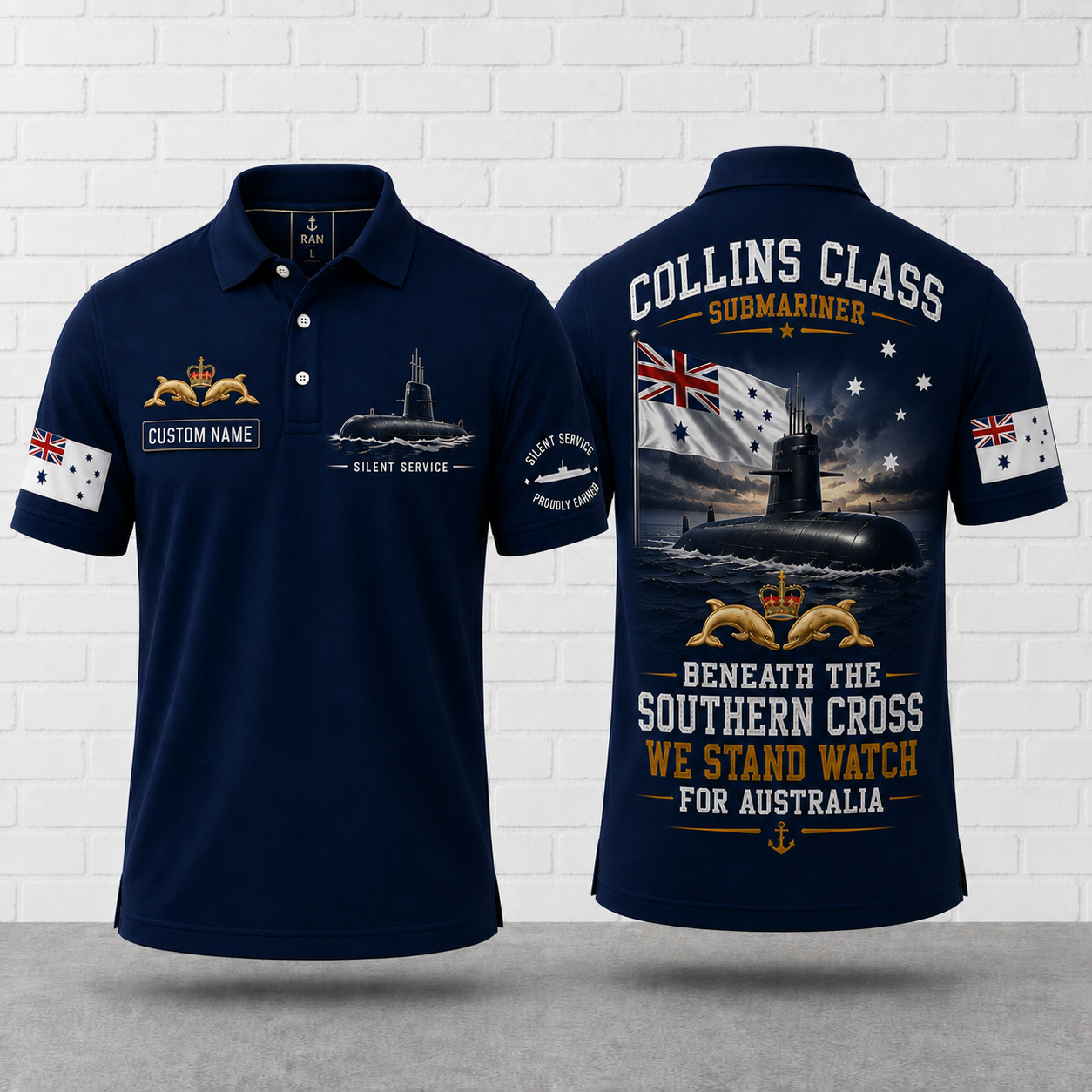 Beneath The Southern Cross Collins Class Submariner Polo Shirt