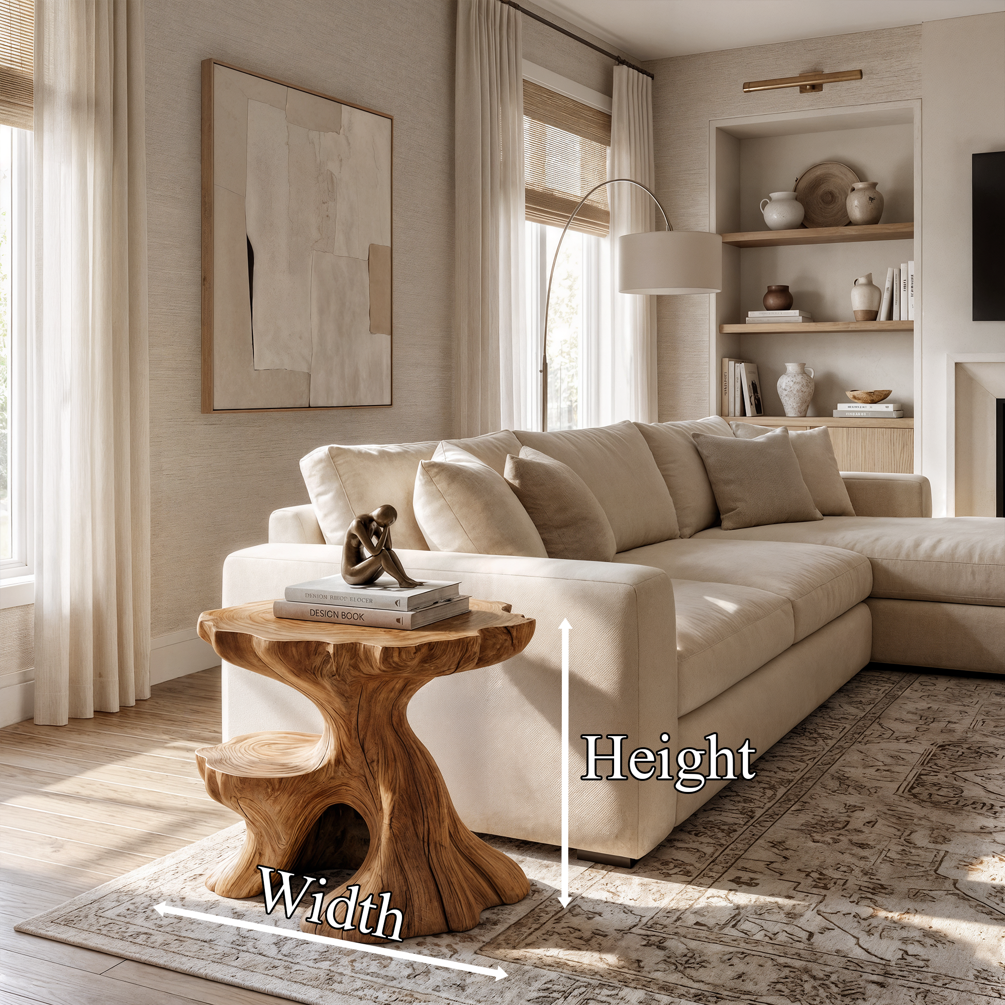 Farmhouse Side Table For Living Room And Bedroom ETHCH024