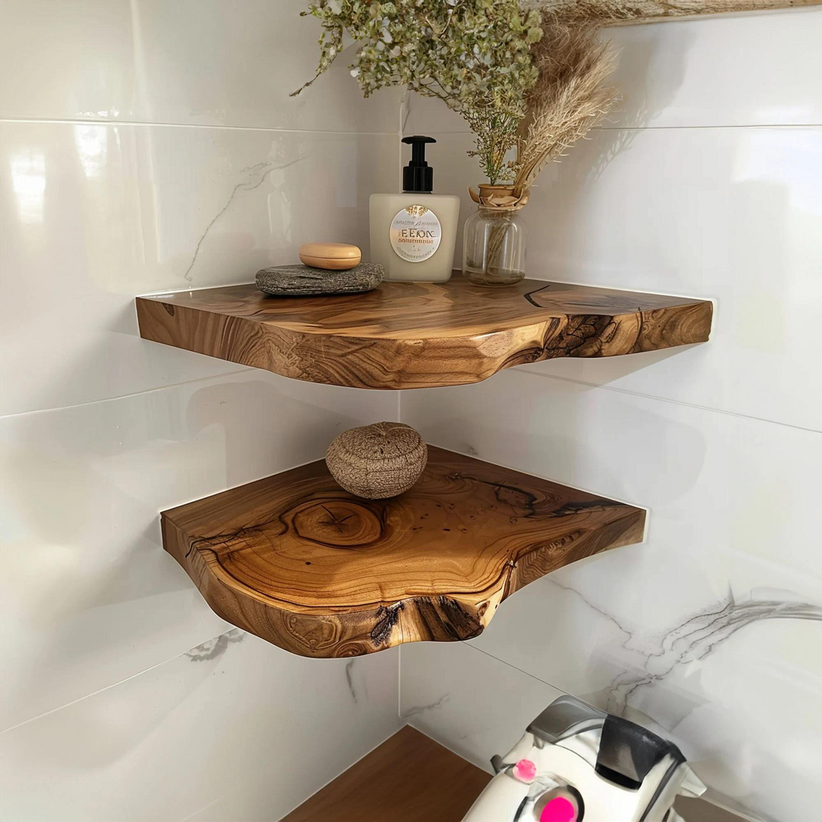 Floating Corner Wall Shelves CFSHCH018