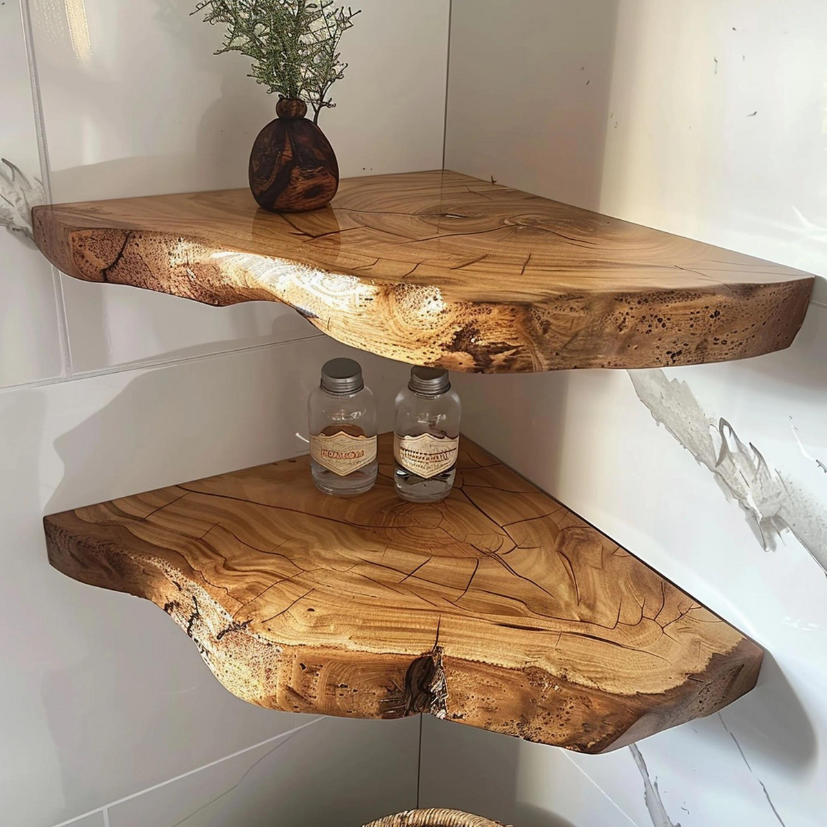 Floating Corner Wall Shelves CFSHCH018