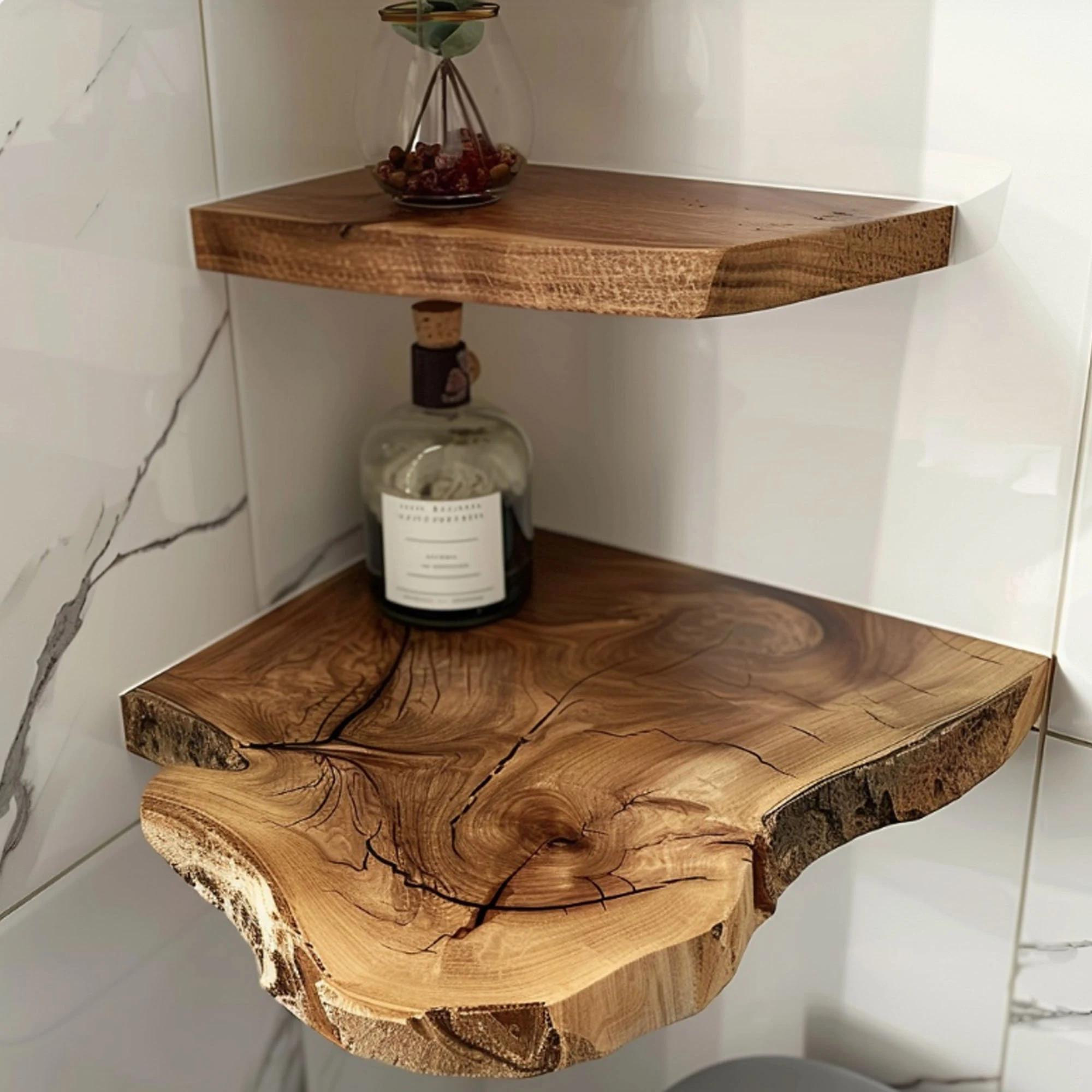 Floating Corner Wall Shelves CFSHCH018