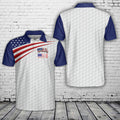 250 Years American Flag Golf Polo Shirt