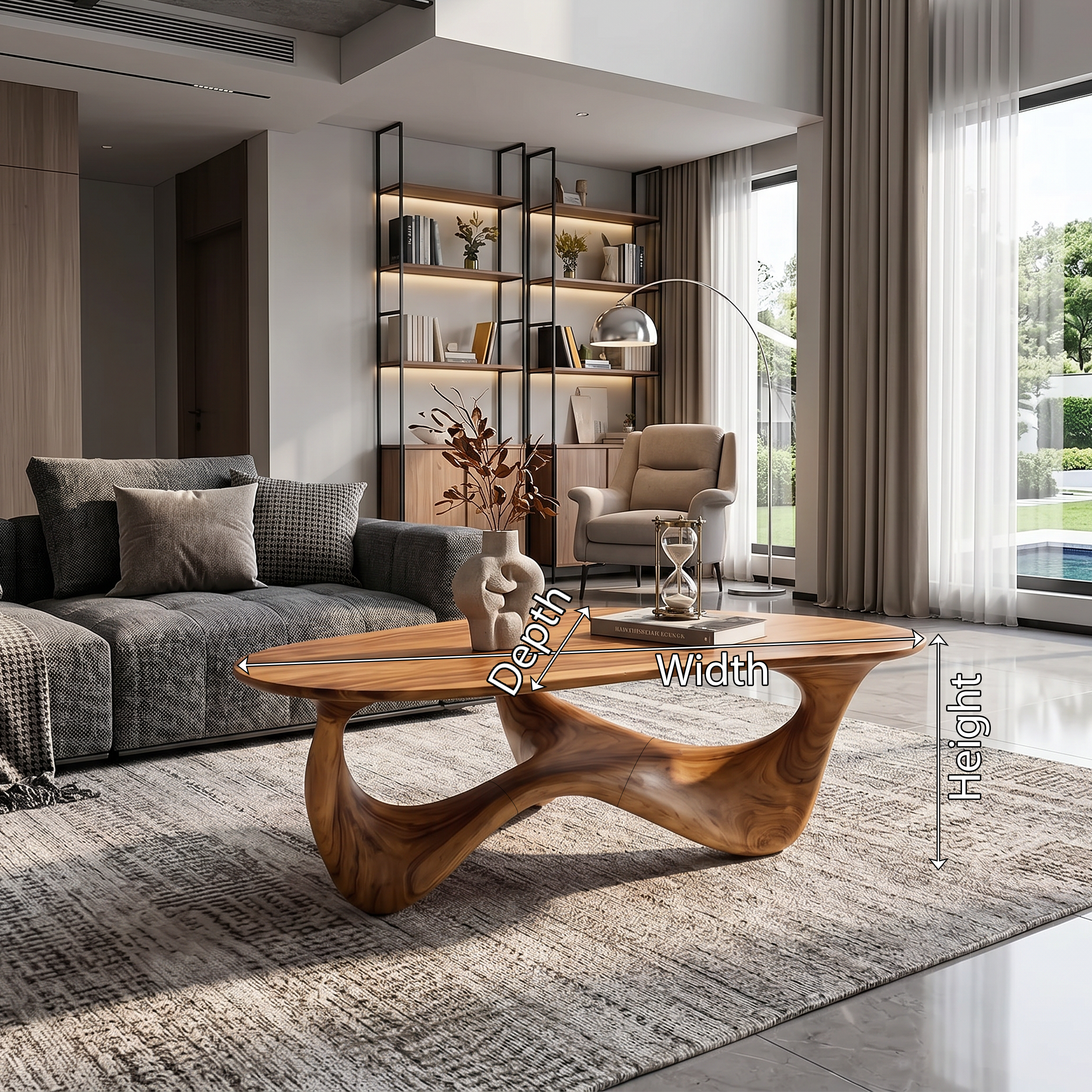 Rustic Wood Table For Natural Home Styling CTHCH013