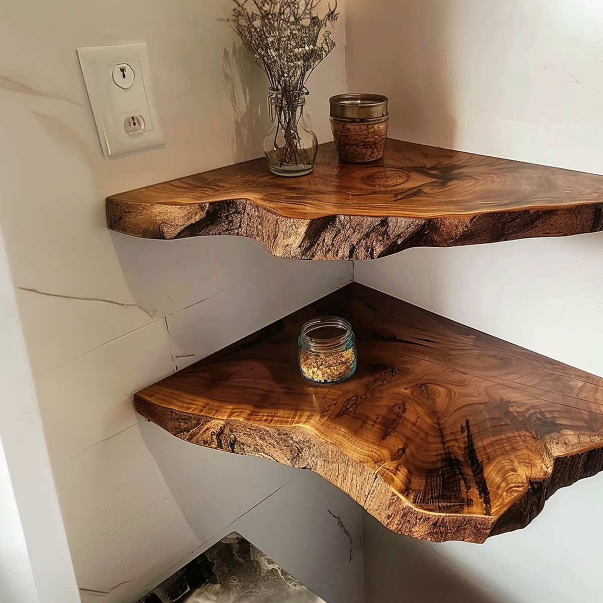Floating Corner Shelves Decorations CFSHCH004