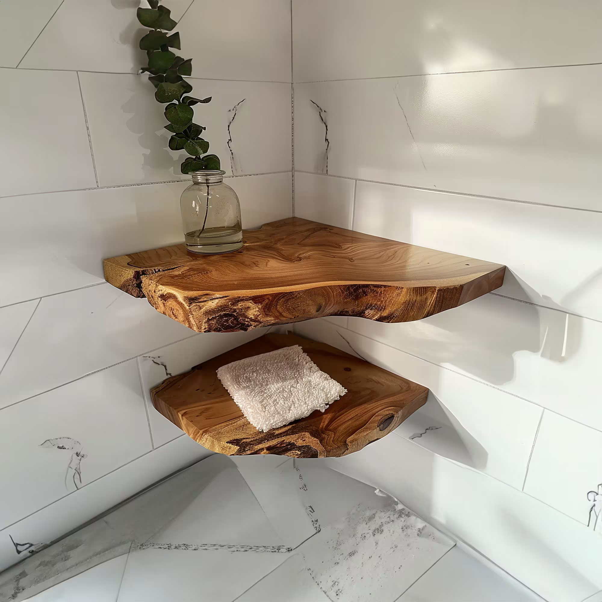 Floating Corner Shelves Decorations CFSHCH003