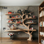 Tree Branch Shelf Xmas Driftwood Bookshelf Christmas Decor