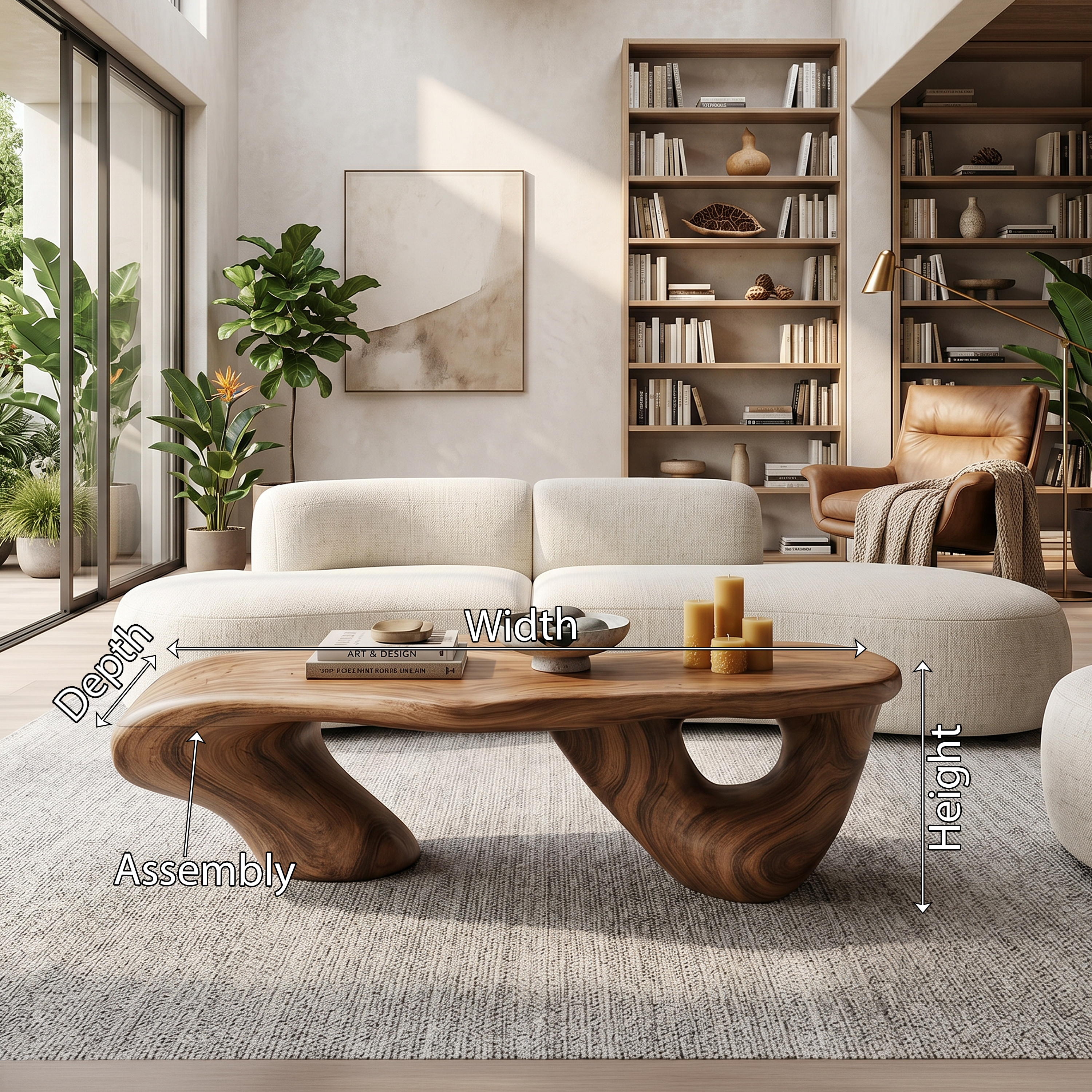 Handcrafted Low Table For Functional Room Setup CTHCH005