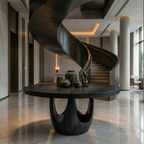 Modern Luxury Round Foyer Table For Entryway And Lobby FTHCH002