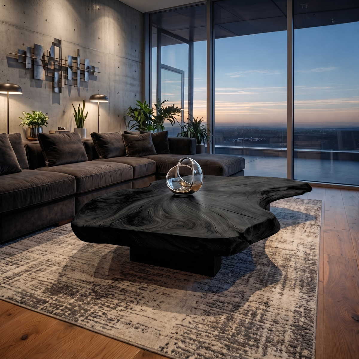 Rustic Organic Coffee Table Living Room Or Family Room CTHCH003