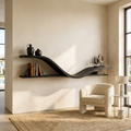 Organic Modern Curved Shelf Living Room Or Hallway WFSHCH022