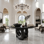 Natural Foyer Center Table With Organic Spiral Form For Entryway And Living Room FTHCH011