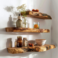 Custom Floating Shelf Live Edge WFSHCH011