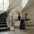 Contemporary Organic Round Entryway Foyer Table For Entryway FTHCH006