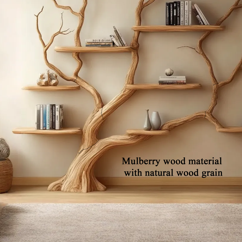 Rustic Wall Mounted Branch Tree For Living Room
