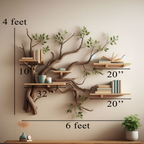 Tree Branch Shelf Wild Mulberry Wood Mini Bookcase