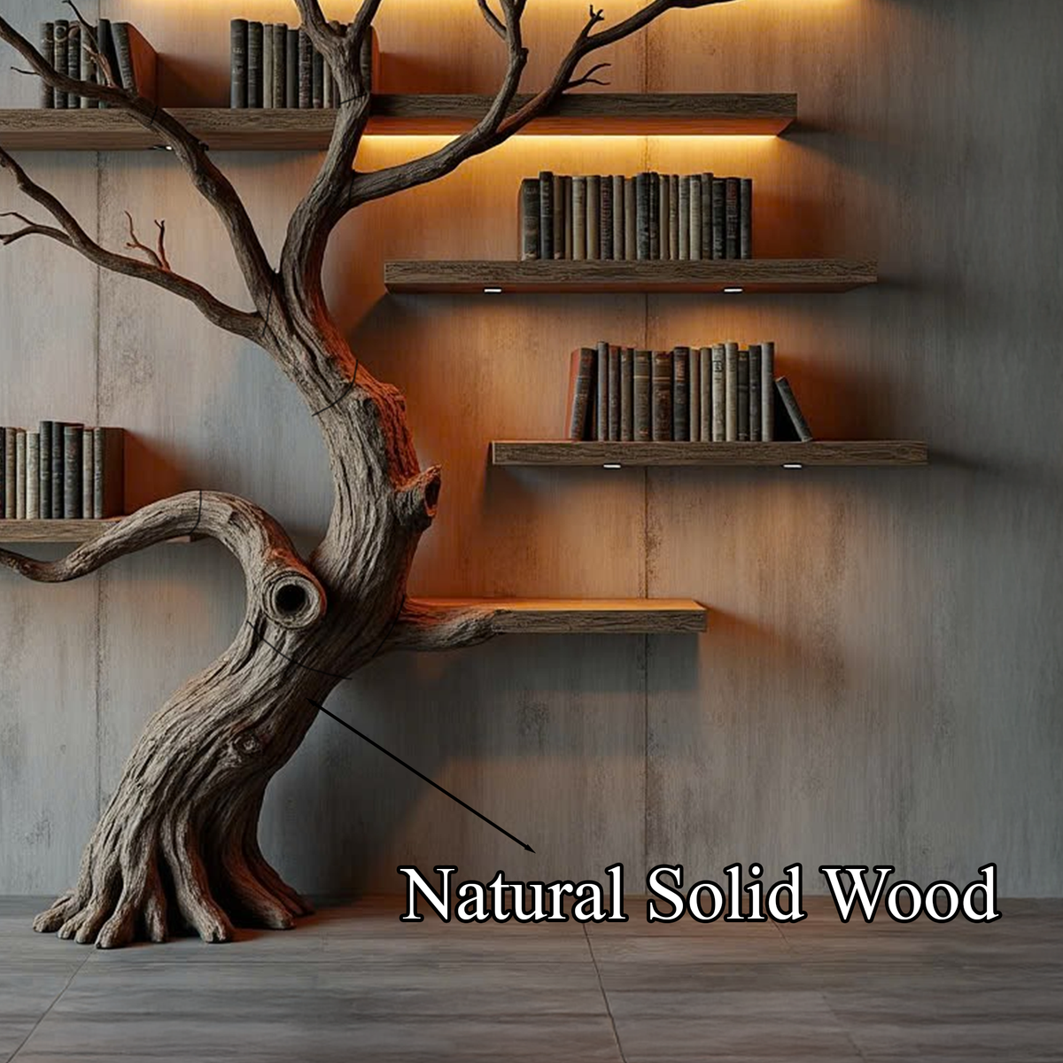 Hancrafted Wooden Shelf Floating Shelf Housewarming Gift