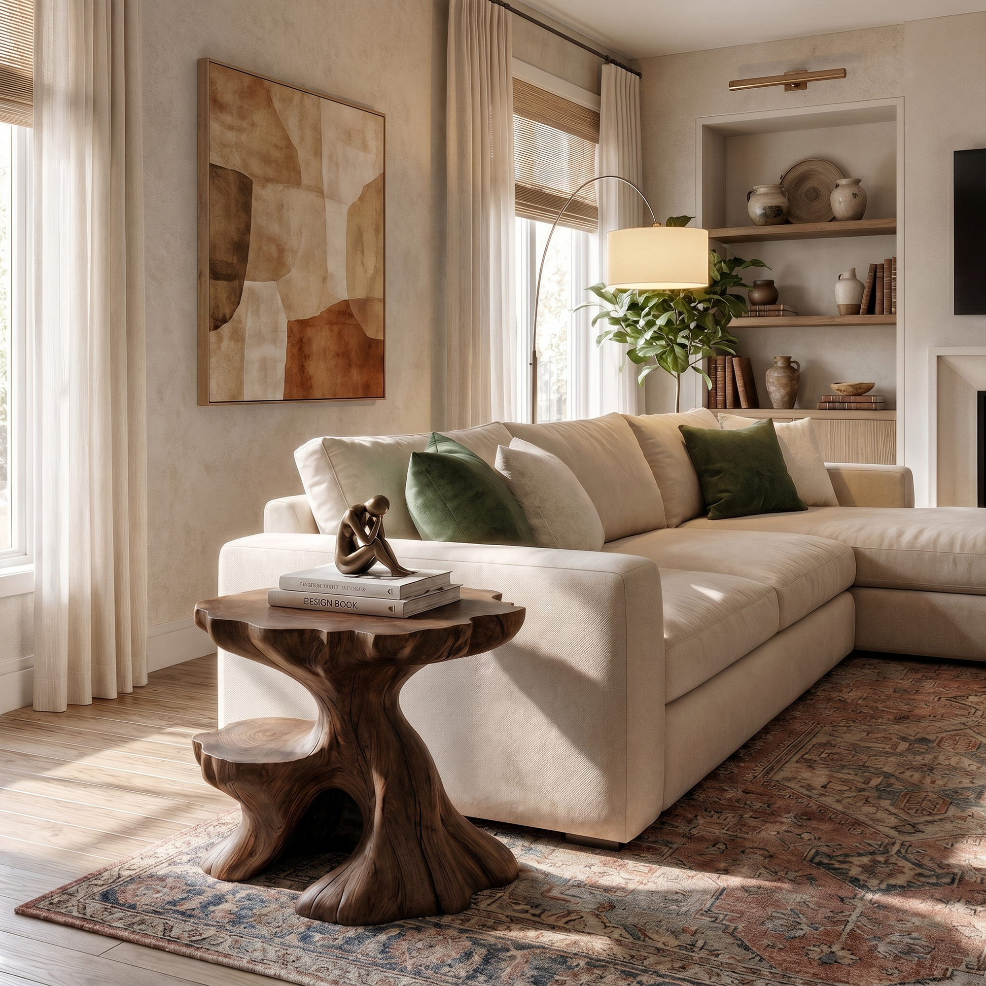 Farmhouse Side Table For Living Room And Bedroom ETHCH024