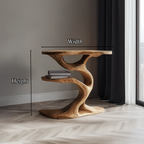 Rustic Tree End Table Living Room ETHCH006